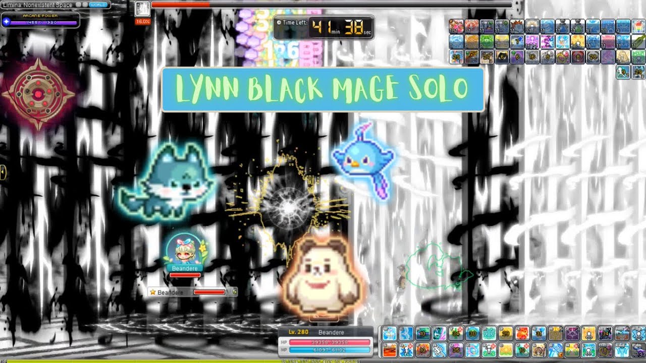 [GMS Kronos] Lynn Black Mage Solo (19m12s) & Liberation!