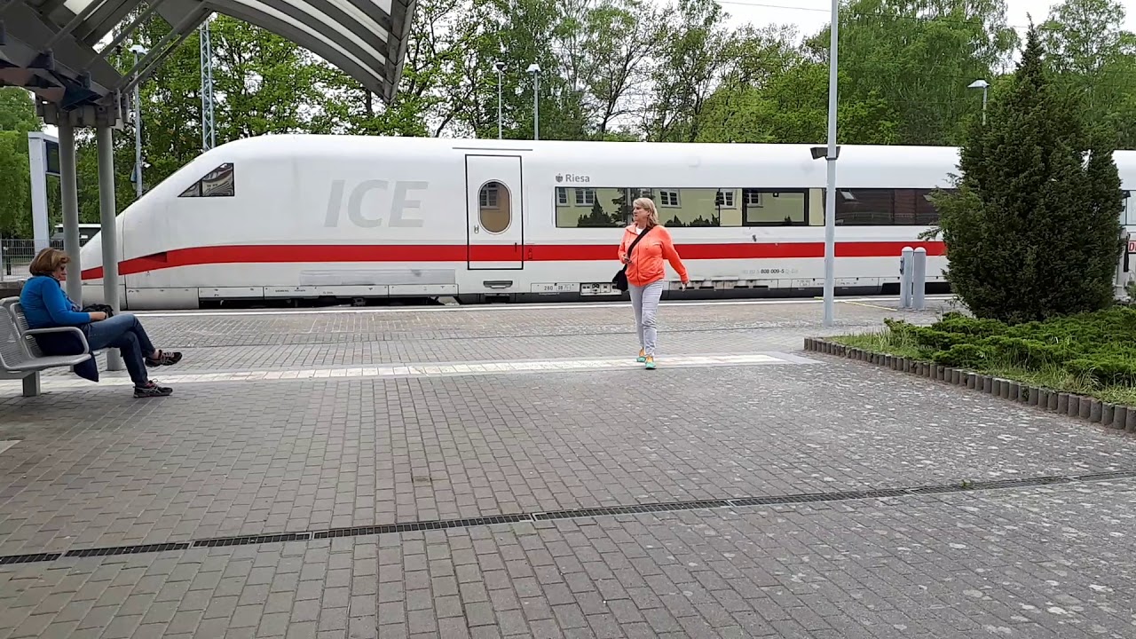 Germany, Ostseebad Binz, Walking in Binz Hbf railway station R&uuml;gen 2018