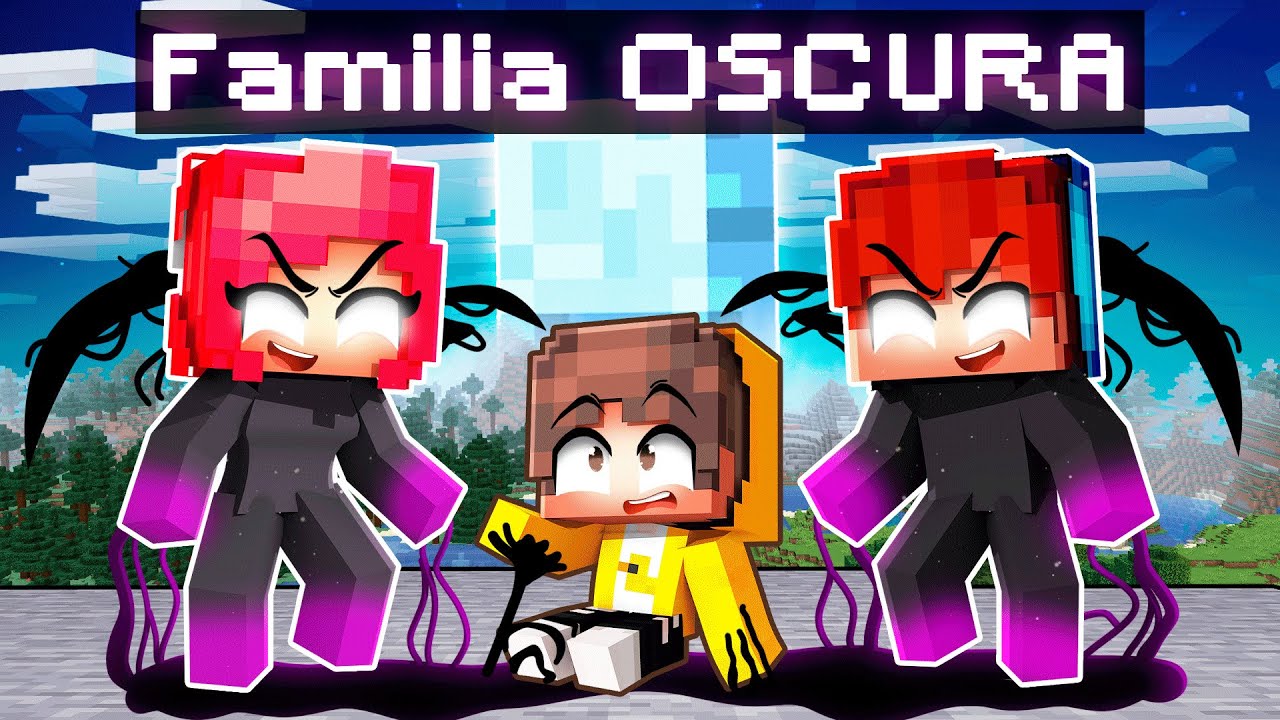 Adoptado por una FAMILIA OSCURA 👹 en Minecraft!