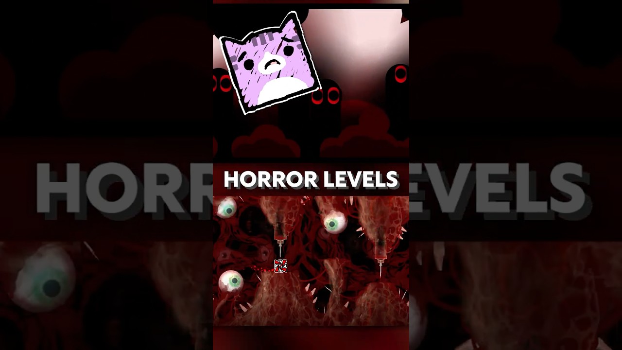 HORROR LEVELS IN GEOMETRY DASH  #geometrydash #geometrydashmusic #gaming