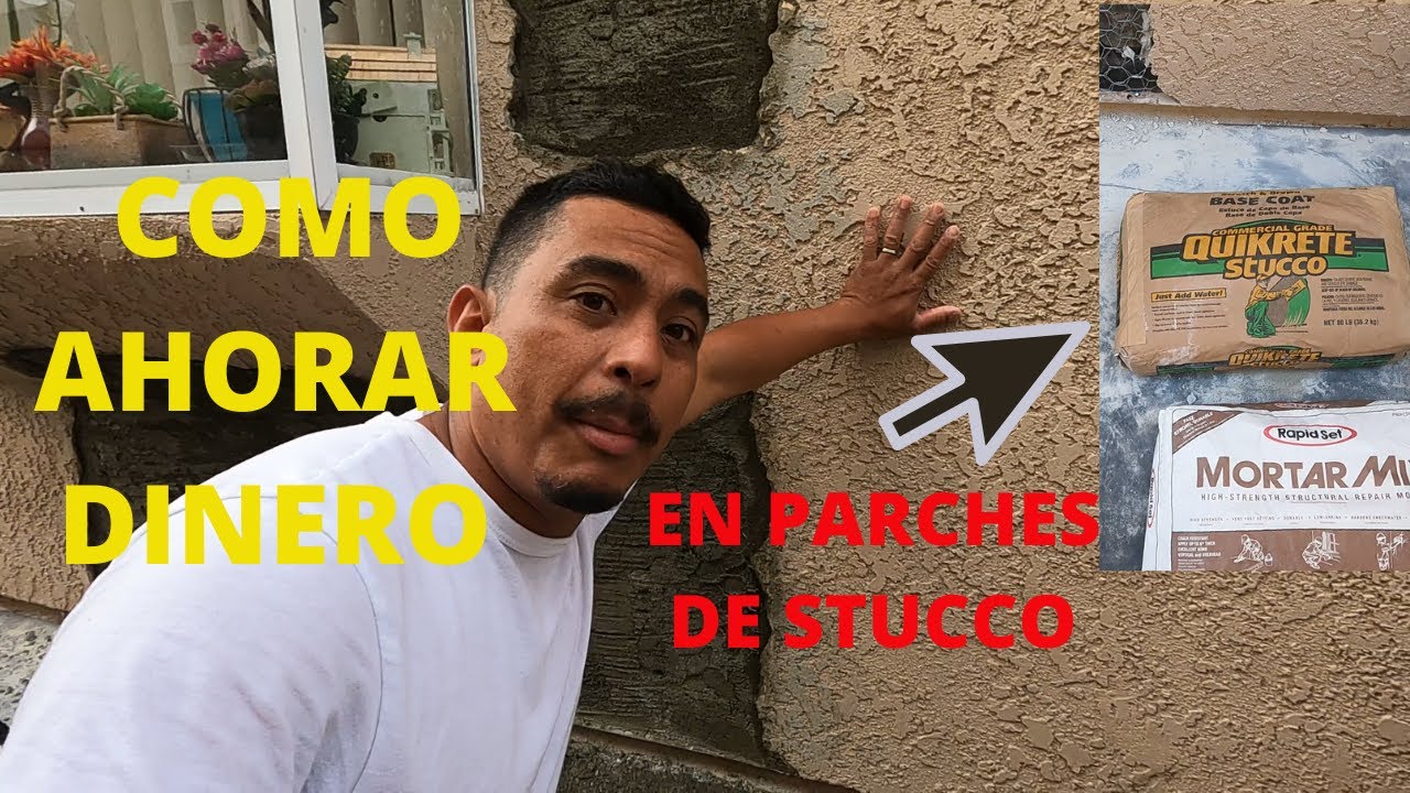 COMO AHORAR DINERO EN PARCHES DE STUCCO| COMO ASER ESTUCO PLANCHADO
