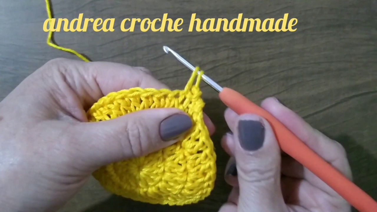 Ponto caranguejo pra frente - crochê - vídeo aula por @AndreaAlmeidaCrochetDesigner