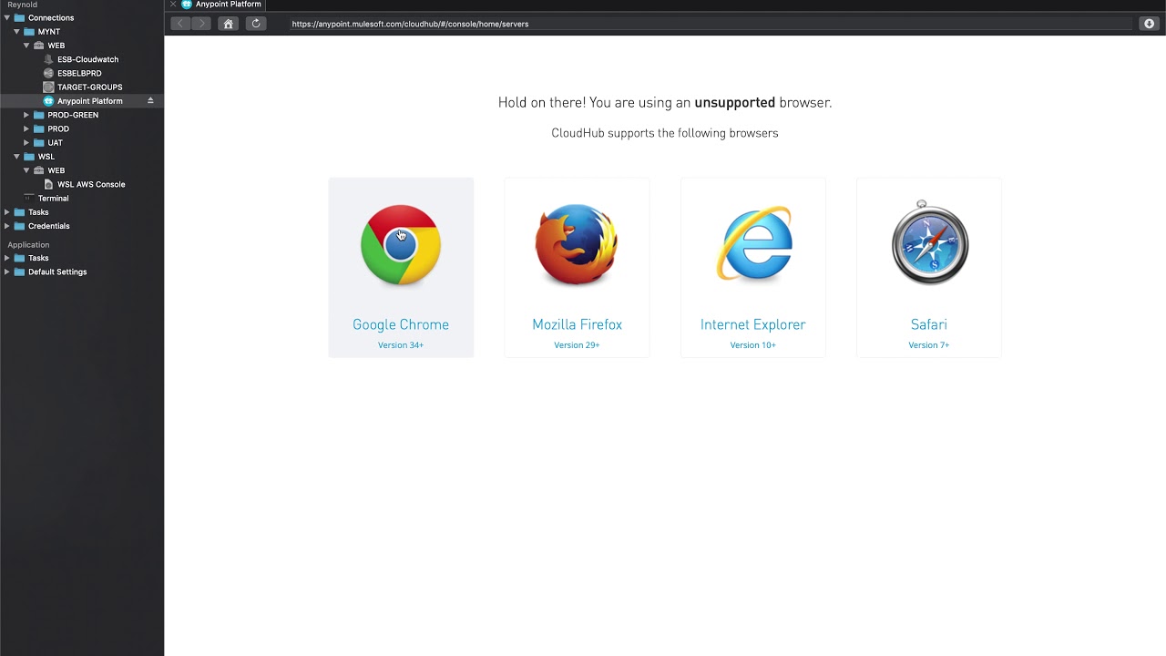 royal tsx 4 unsupported browser
