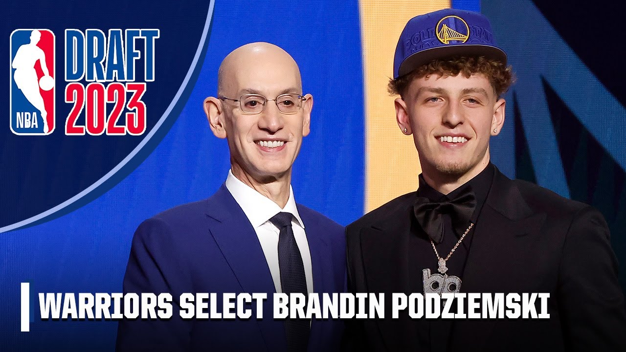 The Golden State Warriors select Brandin Podziemski with No. 19 overall pick | 2023 NBA Draft