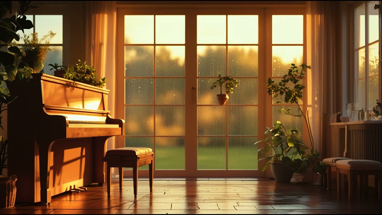 Peaceful Rain Sounds with Piano Melodies ☔🎹