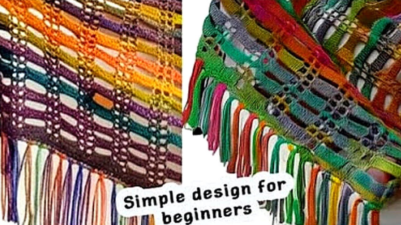 EASY SOFTEE SUMMER SHAWL, TWO Rowrepeat RECTANGLE SHAWL