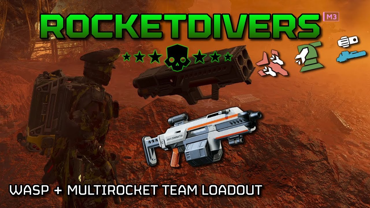 ROCKETDIVERS - W.A.S.P. + Rocket Based Team Loadout! | Helldivers 2