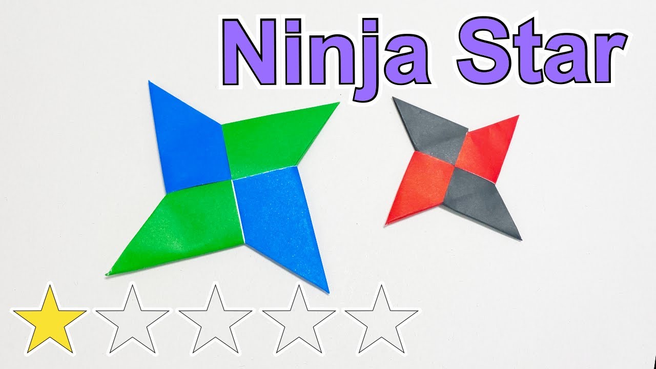 How to make Origami Shrunken (Ninja throwing star) 〜手裏剣〜  | DIY Easy Origami Paper Folding