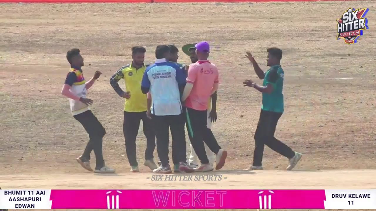 6 BALL 6 RUNS DEFEND BY JAY PATIL| MATCH NO 4 || BHUMIT 11 AAI AASHAPURI EDWAN  VS DRUV KELAWE 11 ||