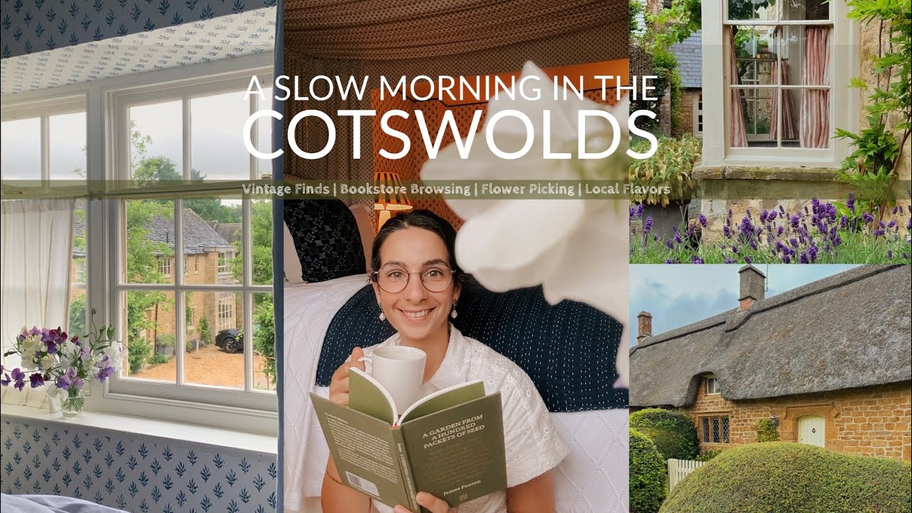 A MAGICAL MORNING IN THE COTSWOLDS: Thrifting | Book Hunting | Flower Fields | Local Delights
