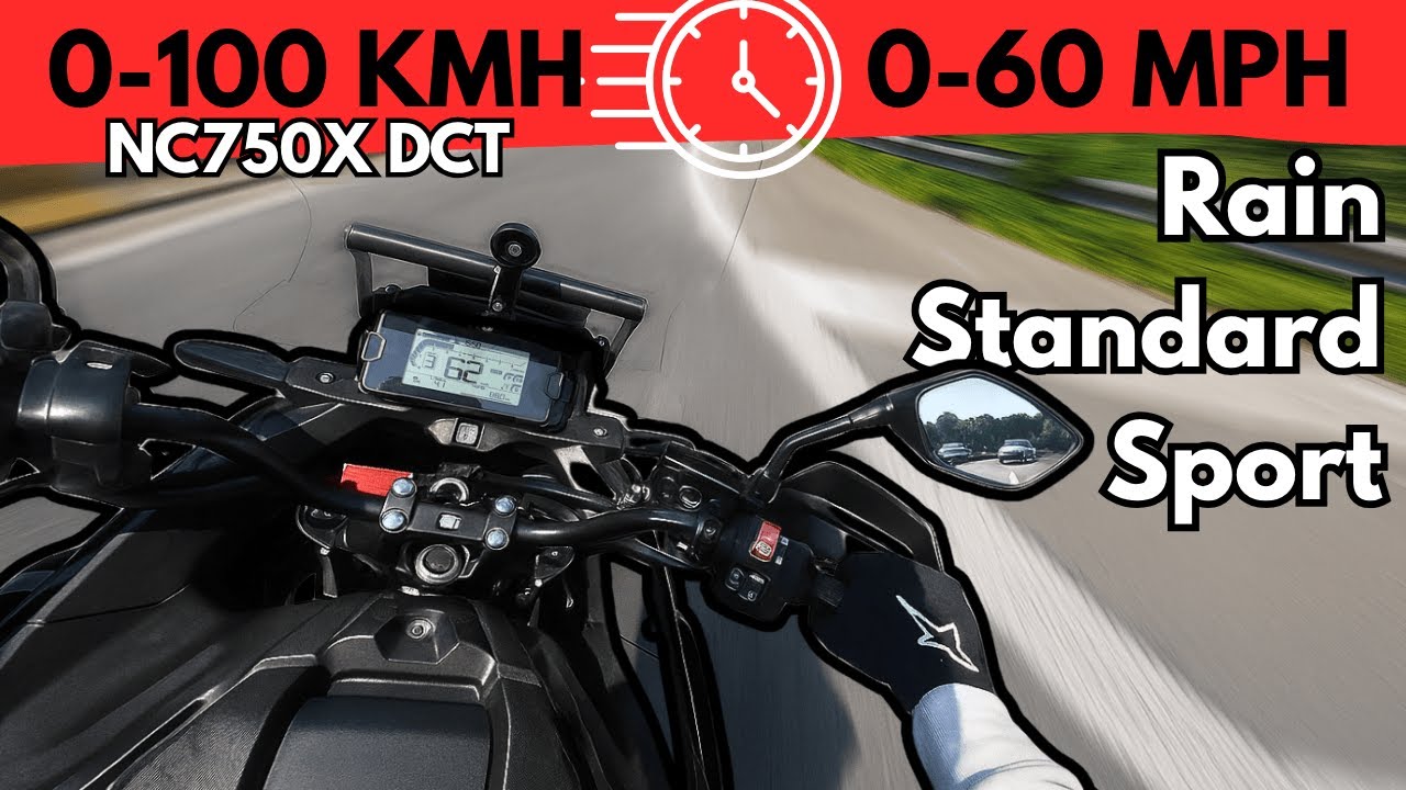 Honda NC750X DCT Acceleration &ndash; All Riding Modes Compared!
