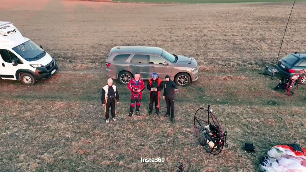 Paramotor Flight Over Racibórz Countryside – 39 km Scenic Route | Poland | March 7, 2025
