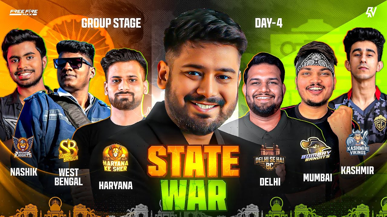 State Wars Season 2 🗿 League Stage Day 4 🔥 #freefire #freefirelive #rockyrdxlive
