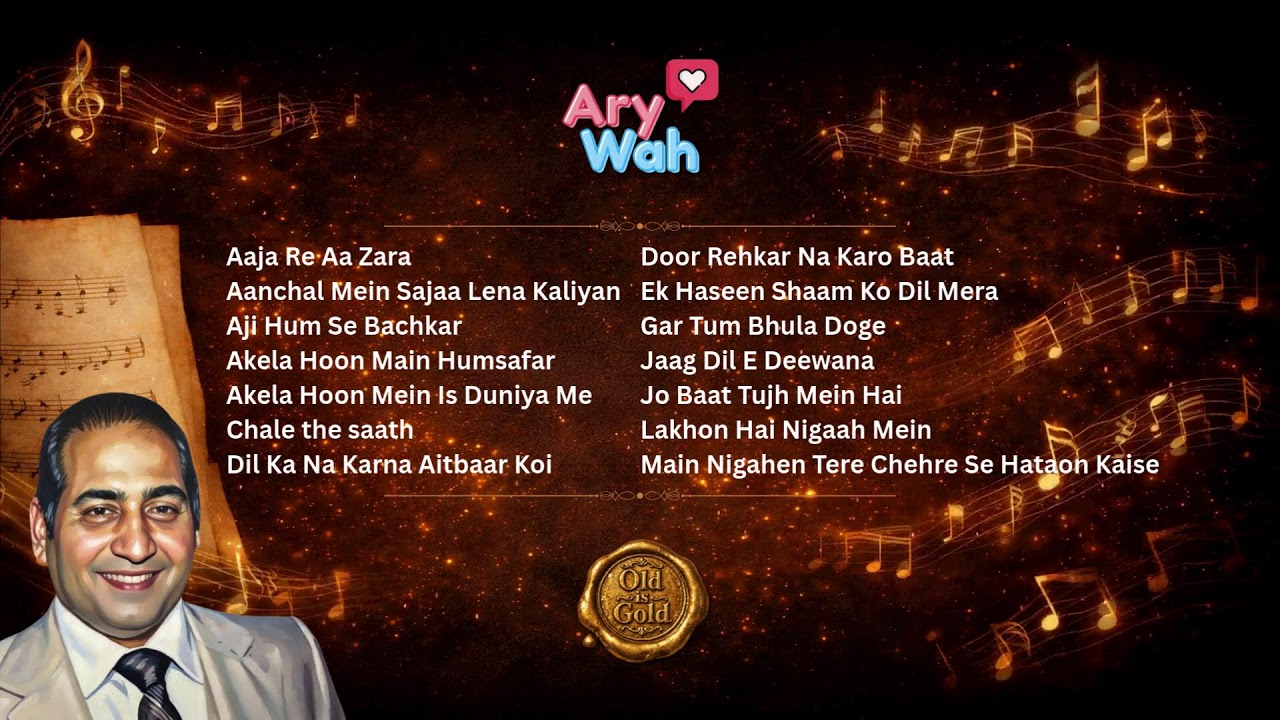Mohammed Rafi Hits - 24x7 Livestream | #PuraneGane Naya Andaz #BollywoodClassics #Cover #AryWah
