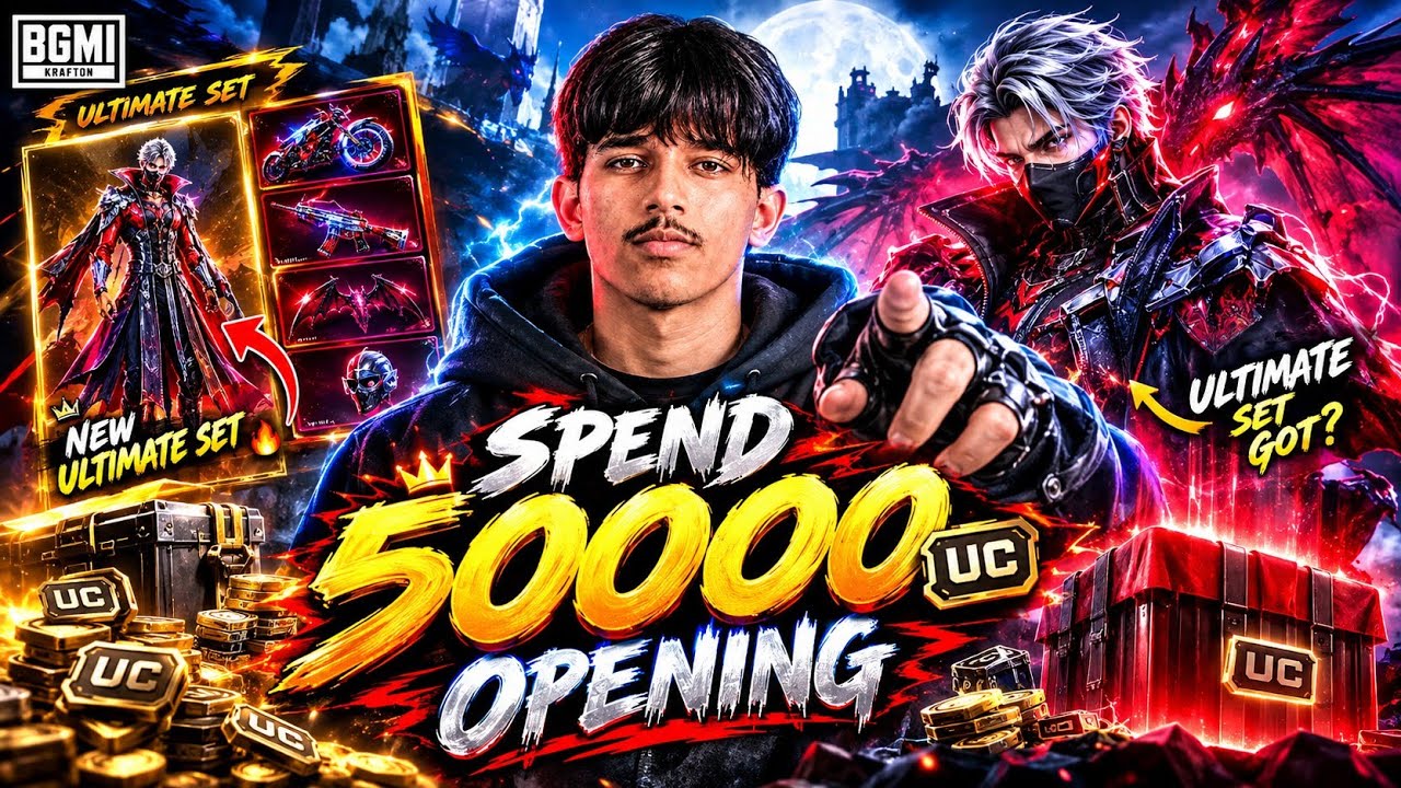 BIGGEST CRATE OPENING SCAM EVER IN BGMI |WMAX GAMING !50,000 UC CRATE OPENING - NEW ULTIMATE SUIT 