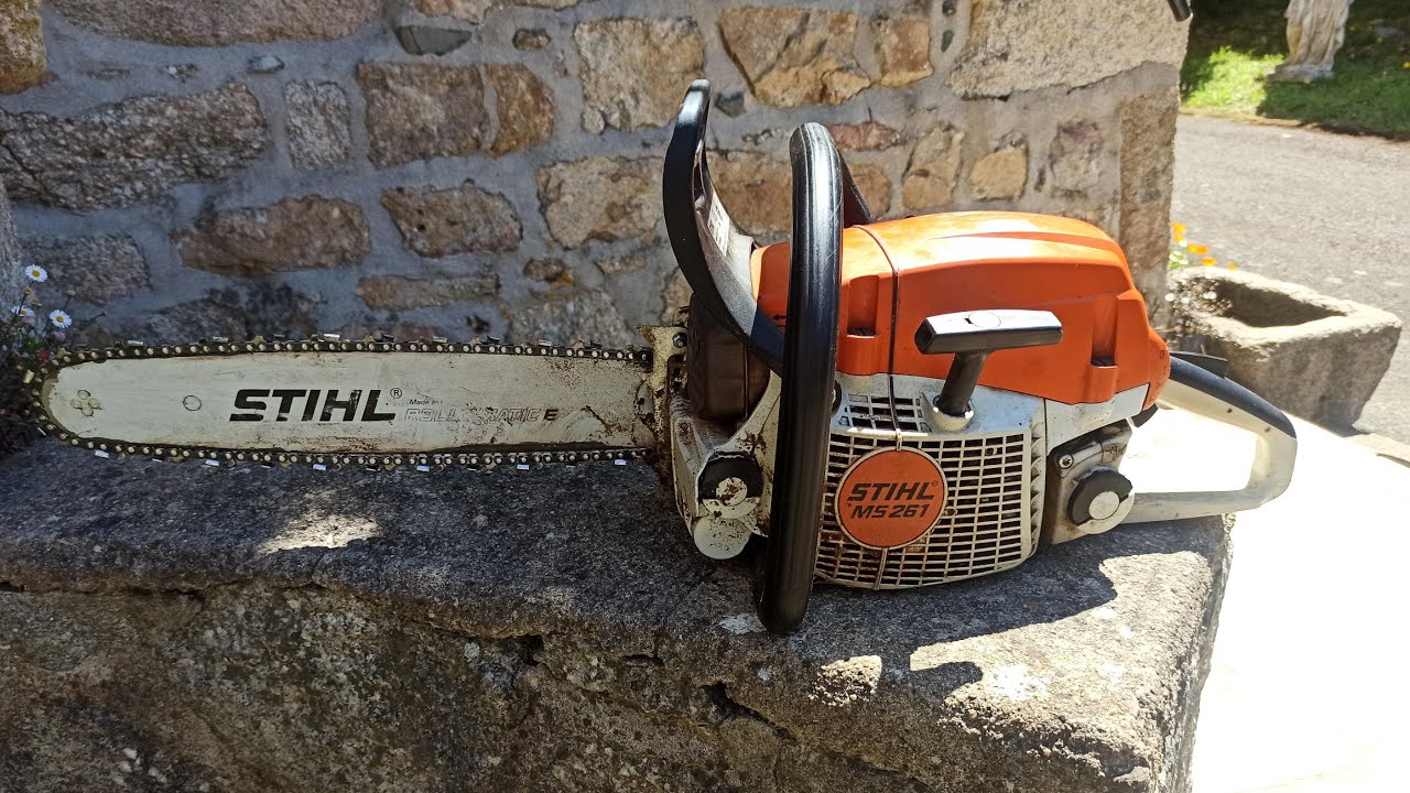 présentation et redémarrage stihl ms 261