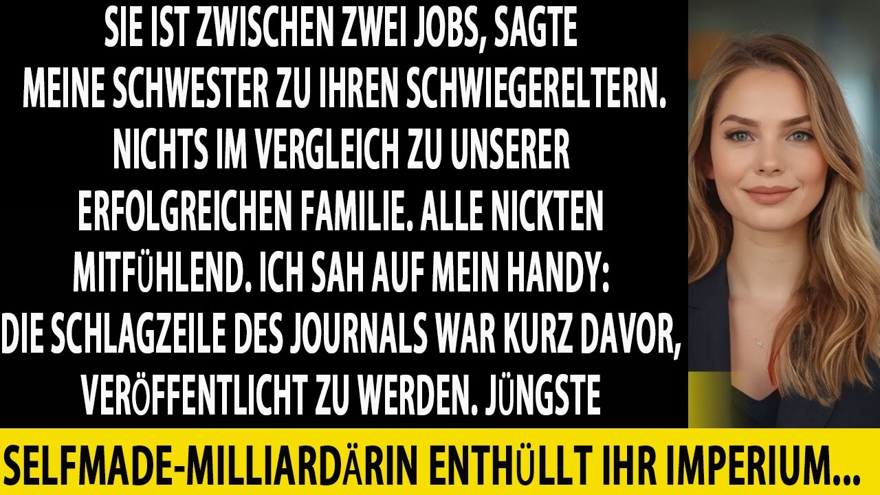 FAMILIE NANNTE MICH VERSAGER... BIS DAS WALL STREET JOURNAL AUFTAUCHTE UND SIE SCHOCKTE!!!!
