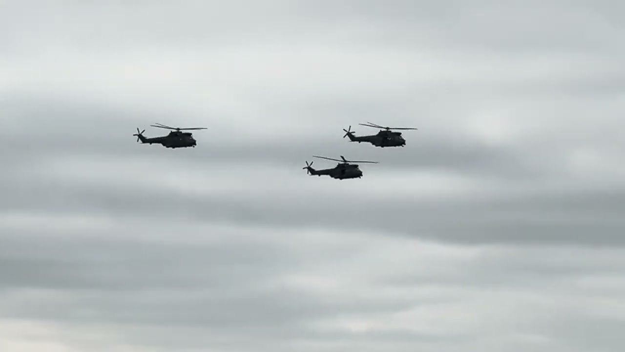 RAF PUMA FINAL FLYPAST RAF COSFORD 26.03.2025