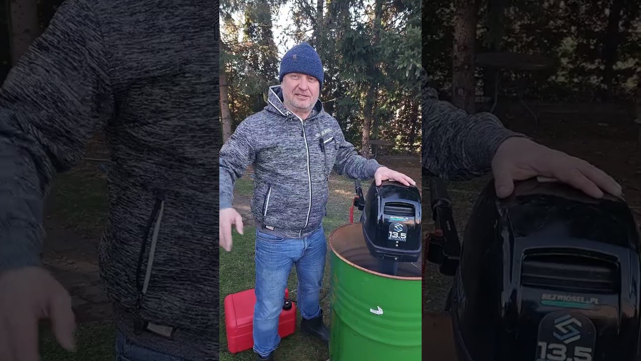 Storm 13.5 2T oraz Suzuki  6HP 4T odpalenie silników w trakcie zimowania. Pierwsze Video w tym roku.