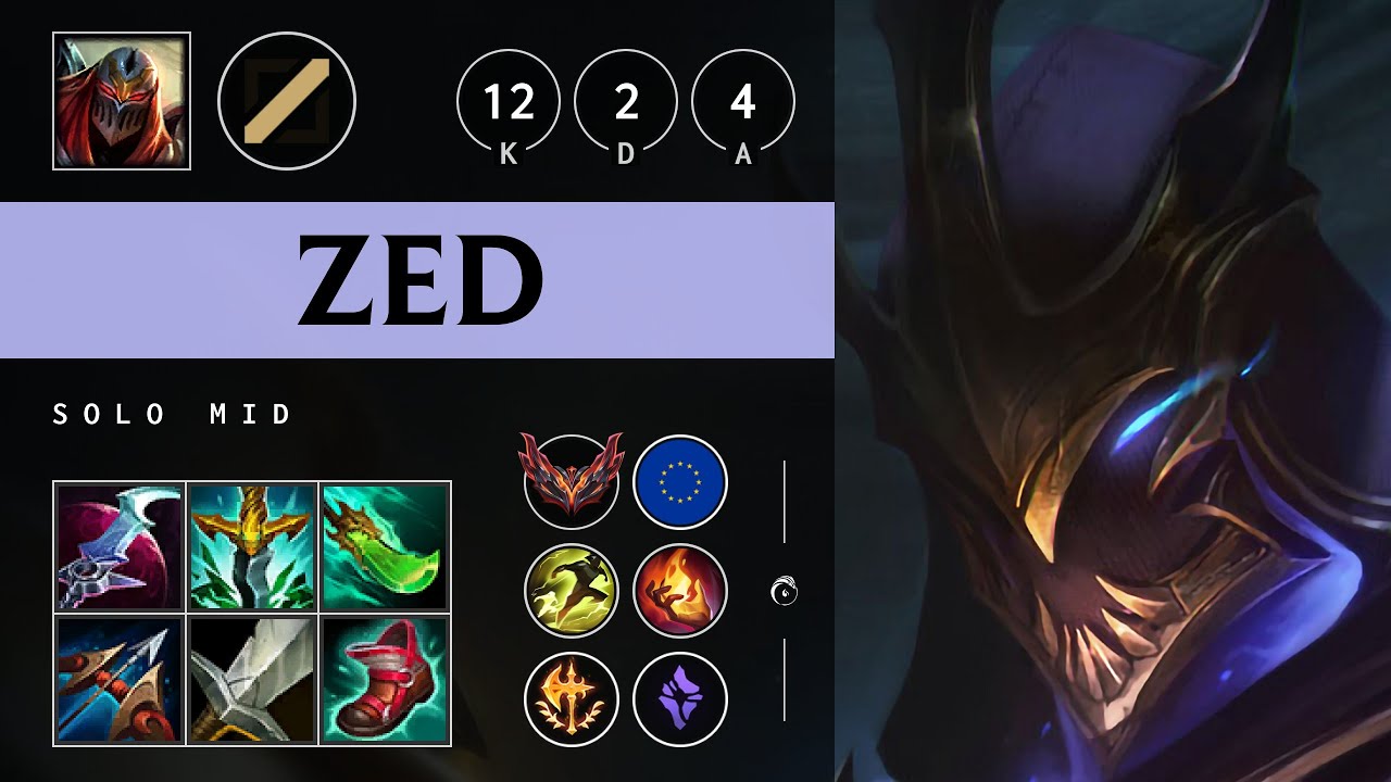 Zed Mid vs Taliyah - EUW Grandmaster Patch 25.16