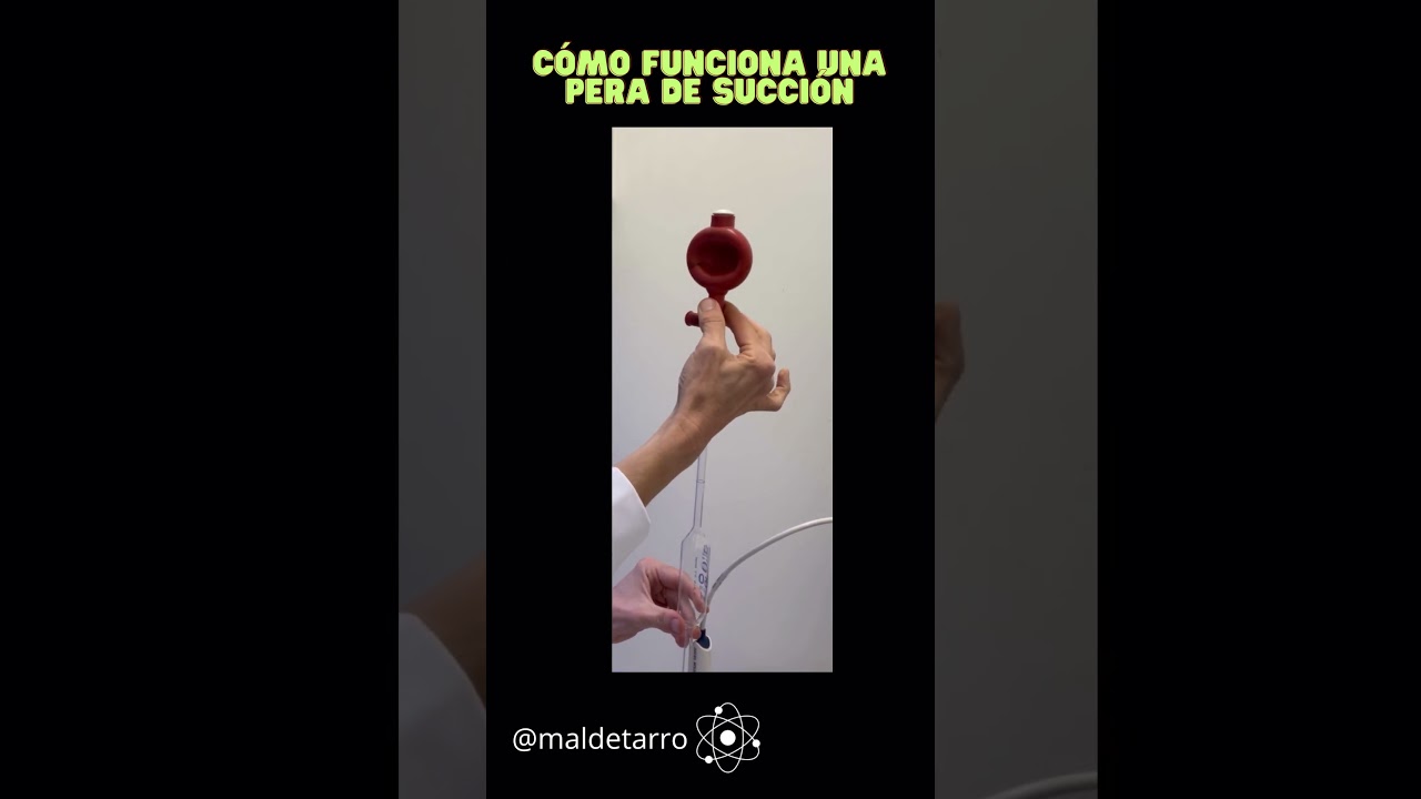 CÓMO FUNCIONA UNA PERA DE SUCCIÓN DE LABORATORIO #shortsfeed #short #shorts #share  #shortvideo