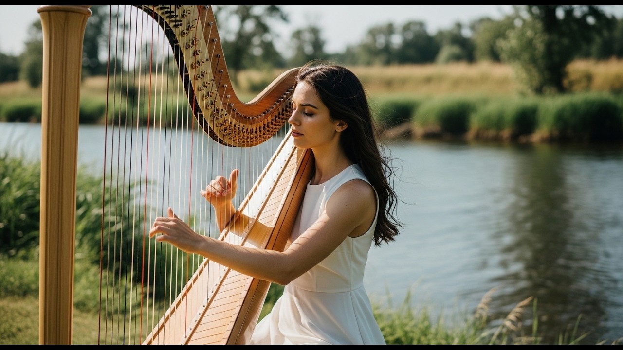 Arpa Relajante para Dormir Profundamente 🌙 Música Instrumental para Sueño y Relajación Total