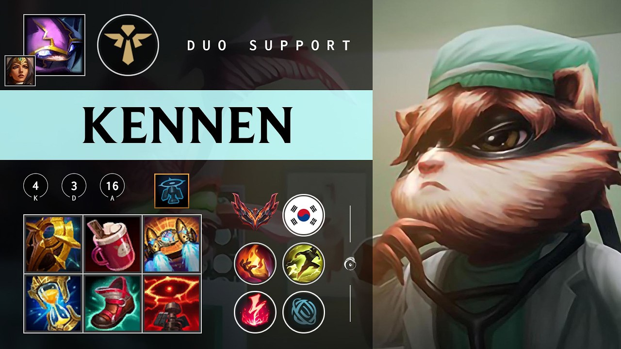 Kennen Support vs Seraphine - KR Grandmaster Patch 26.05