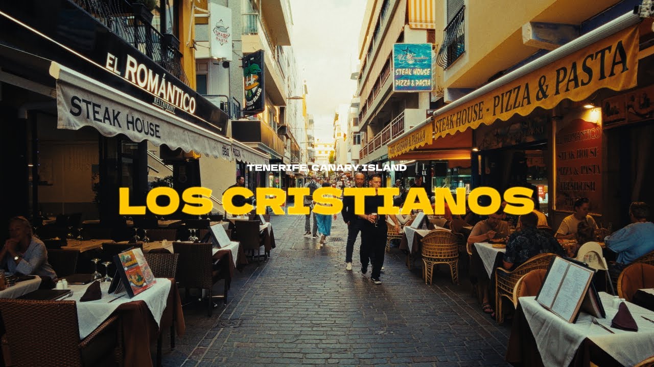 LOS CRISTIANOS - The Heart of Tenerife | Cinematic Street Walk