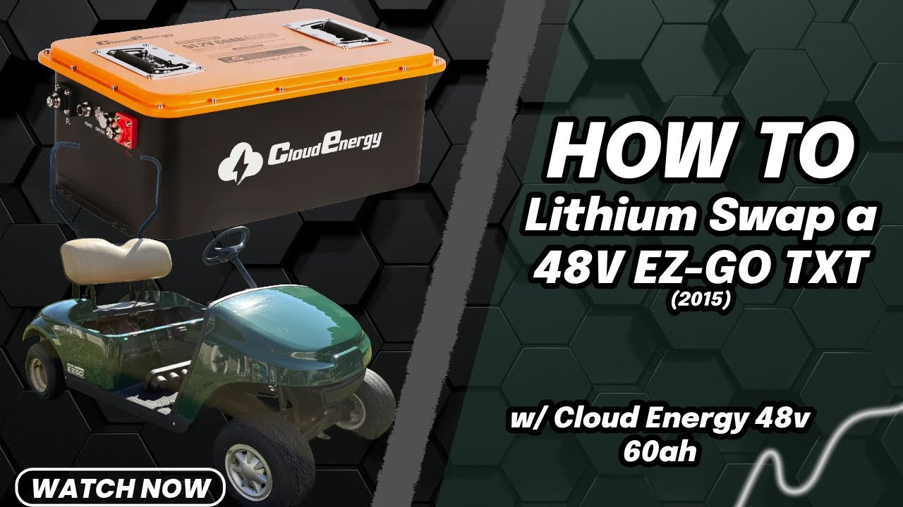 Переоборудование EZ-GO TXT 48V на литиевую батарею 2015 года