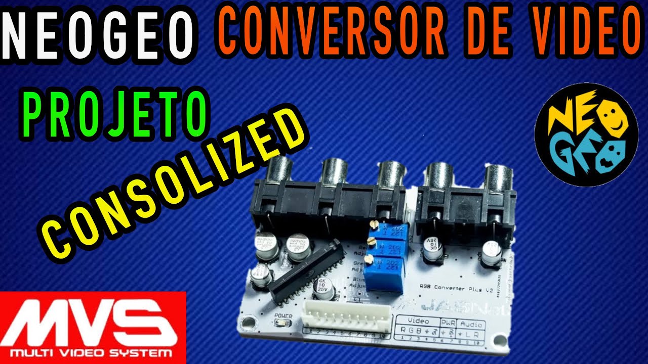 NEO GEO Consolized Caseira Conversor  de vídeo Placa Jasnet