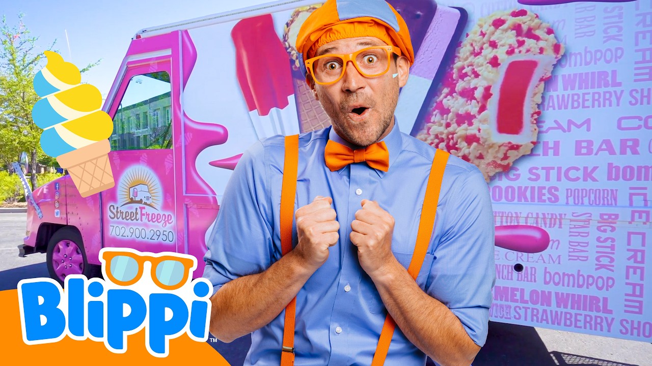 Blippi Español Visita un Camión de Helados | Matemáticas y Sumas Simples para Niños