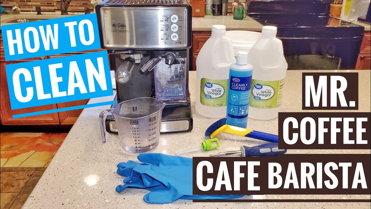 Mr Coffee Espresso Cappuccino Cafe Barista HOW TO CLEAN / Descale ECMP 1000 Maker Machine Vinegar