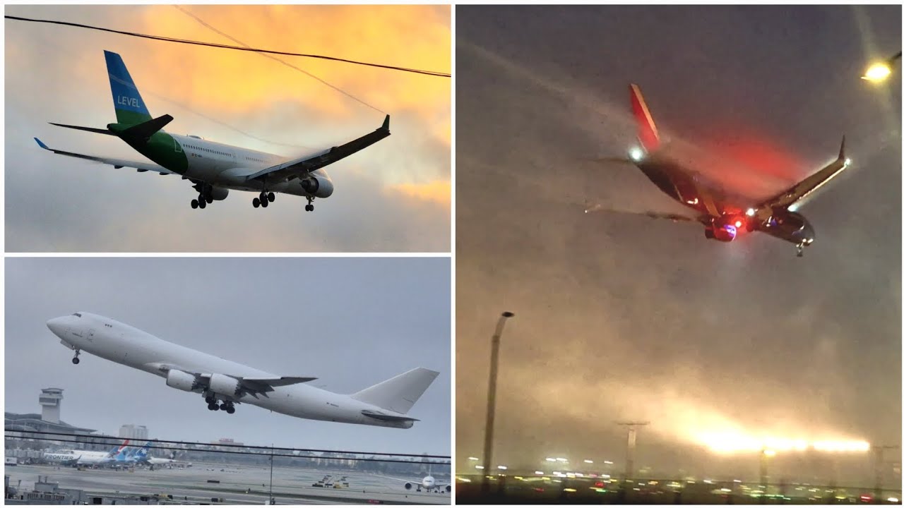 Foggy Evening Planespotting at LAX!
