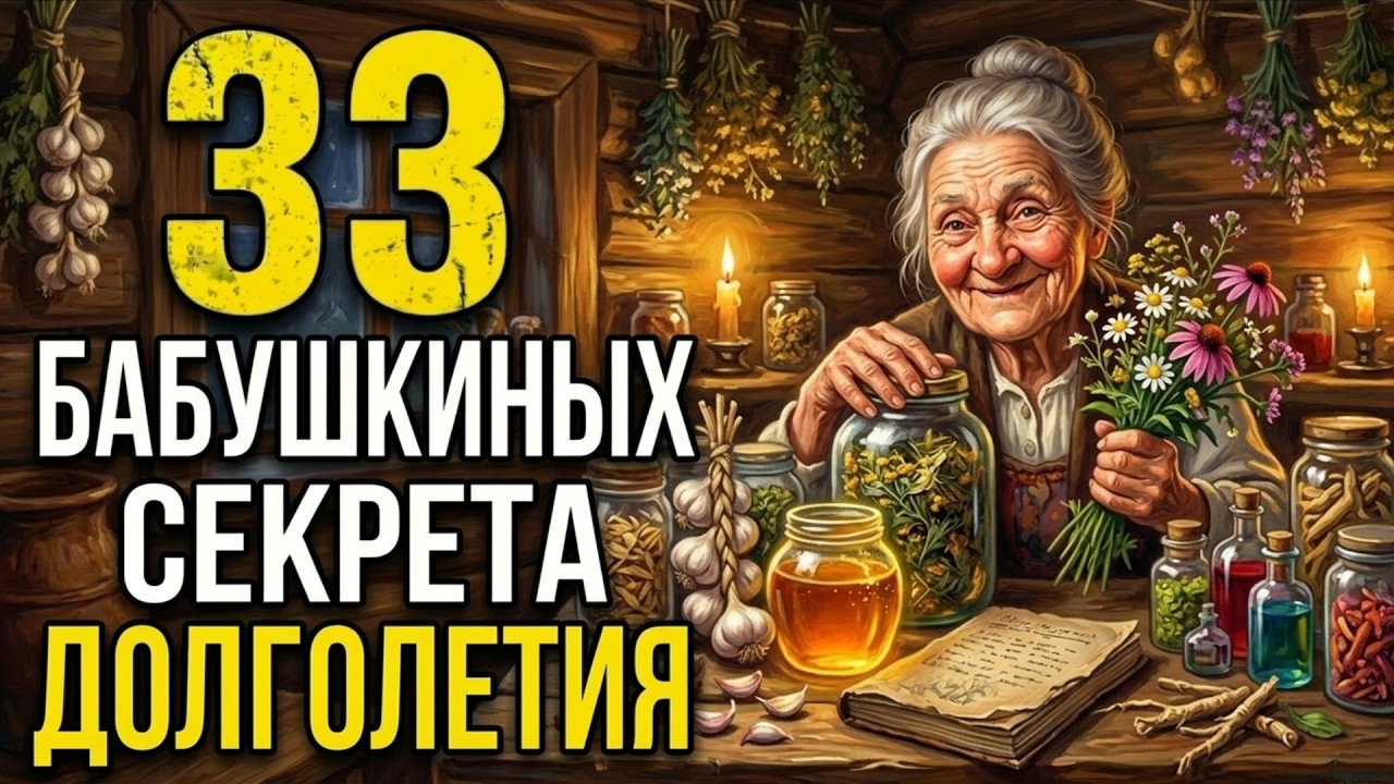 33 «Бабушкиных» Секрета ДОЛГОЛЕТИЯ, Которые Передаются ИЗ ПОКОЛЕНИЯ В ПОКОЛЕНИЕ: Народная Медицина 🌿