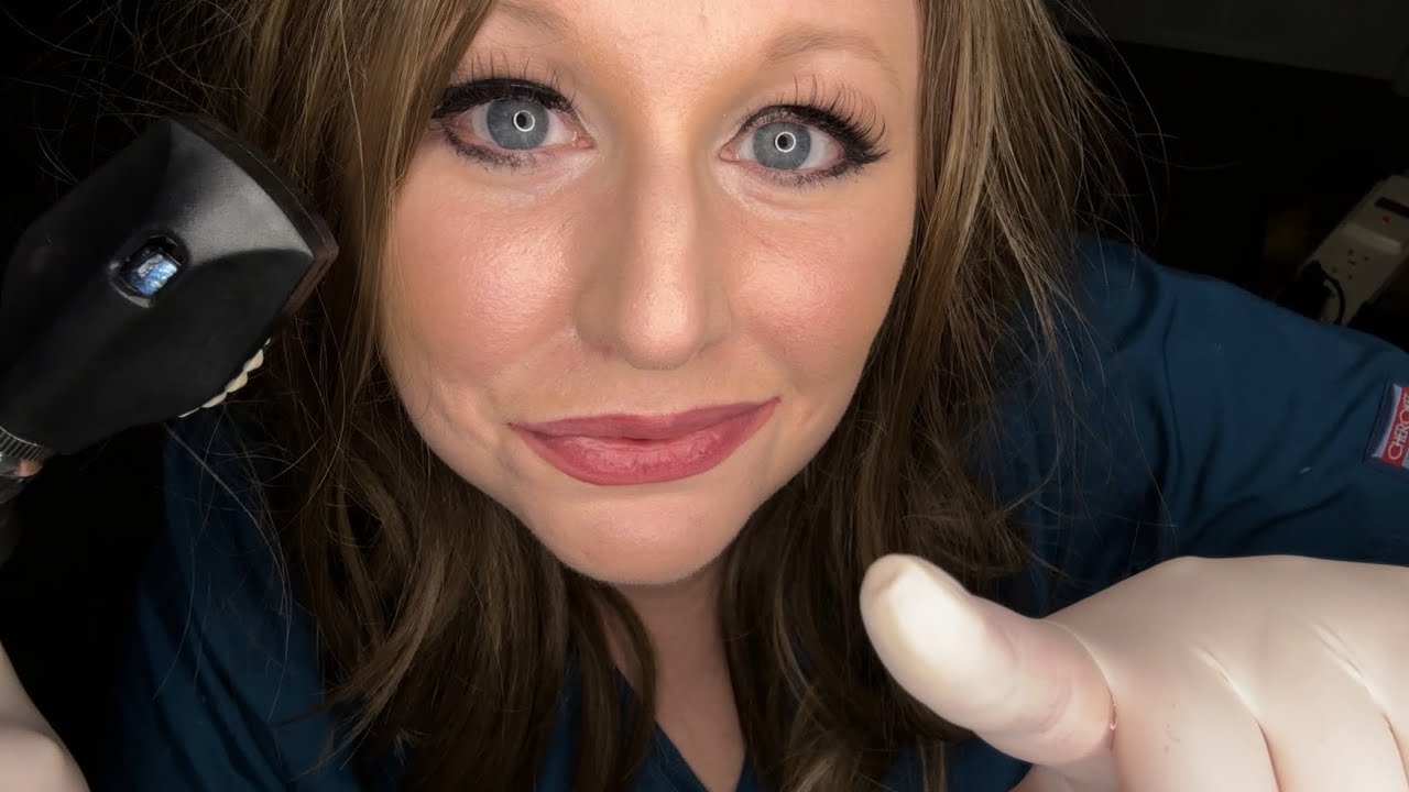 ASMR Eye Exam | Pen Light | Gloves | Whispering
