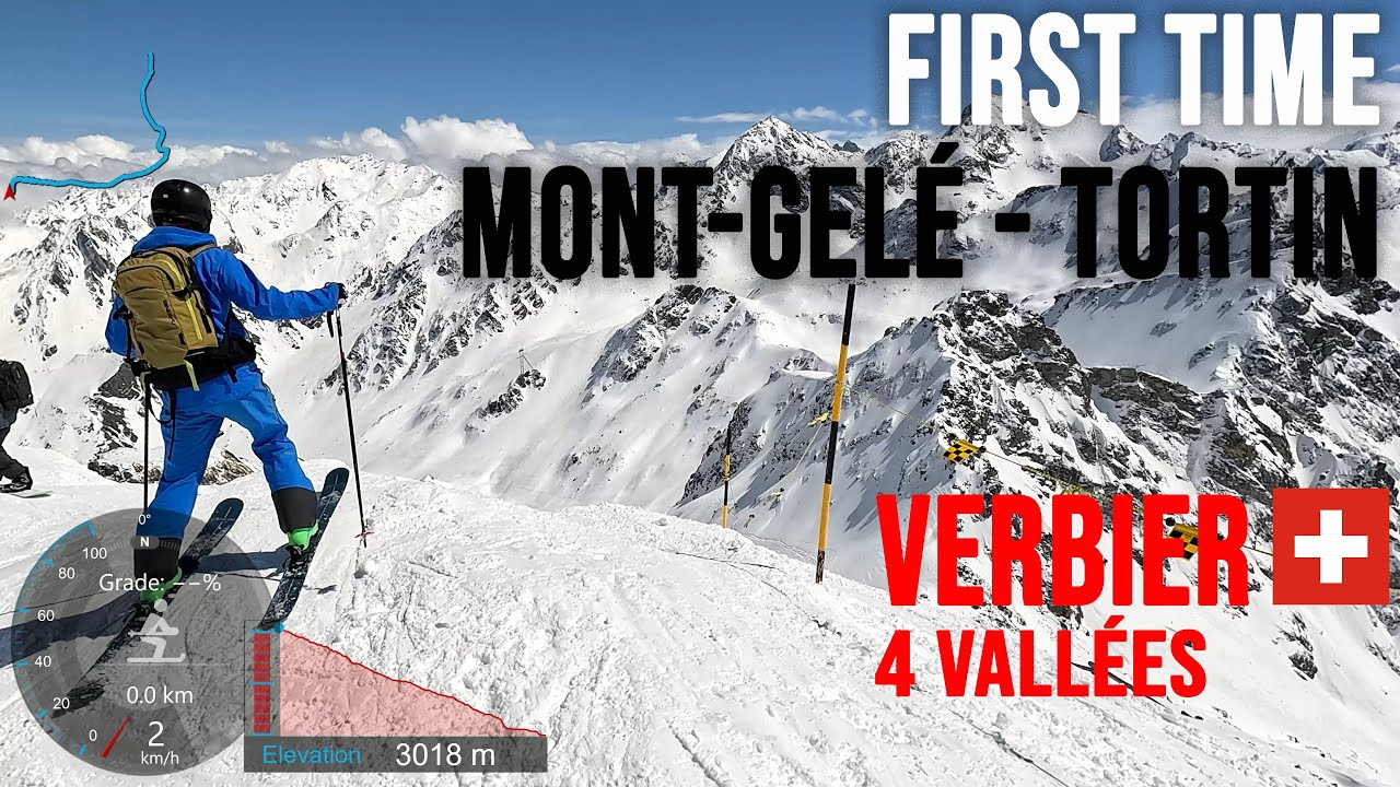 [4K] Skiing Verbier, Mont-Gelé - Tortin (Grande Journée), 4Vallées Valais Switzerland, GoPro HERO11