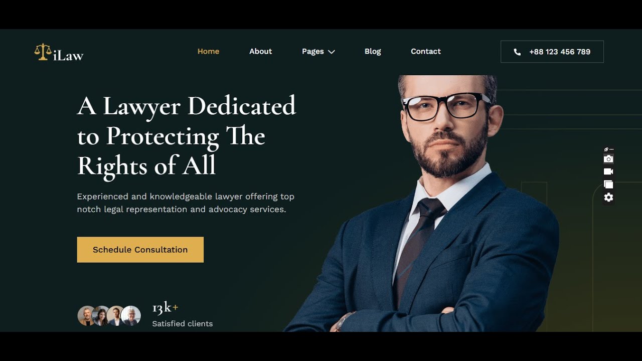How to Make a Lawyer website | Law  Website in WordPress ~ Elementor