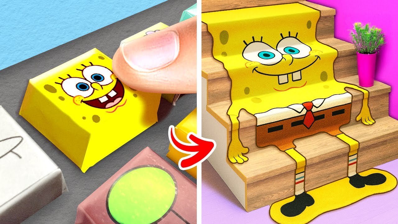 Don't Quash Them! Help SpongeBob And Patrick! 🧽 Giant Paper Game Of Clue In Bikini Bottom!