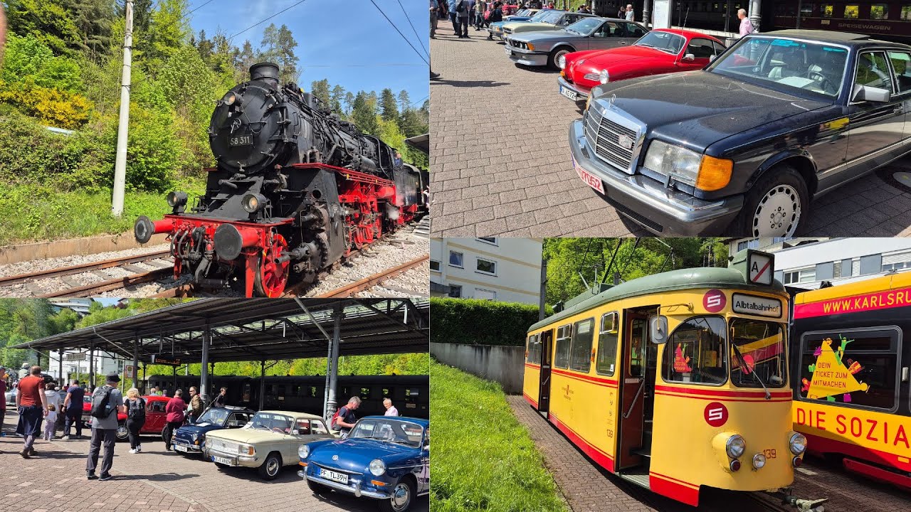 Dampfsaisonstart und 45 Jahre Dampfnostalgie Karlsruhe ins Albtal #dampflok #steamtrain #eisenbahn