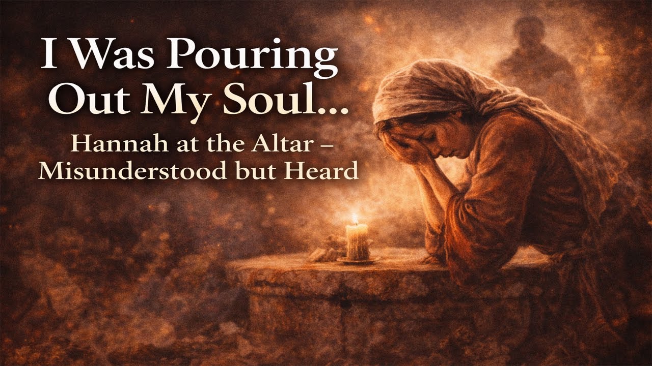 I was pouring out my soul to the LORD