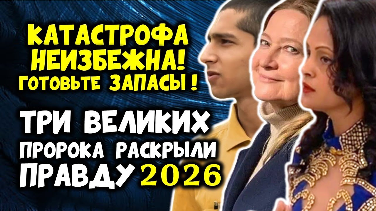 ТРИ Великих ПРОРОКА Раскрыли Правду на 2026 год ЭТОТ ДЕНЬ В АВГУСТЕ ПЕРЕВЕРНЕТ ВСЁ! ГОТОВЬТЕ ЗАПАСЫ!