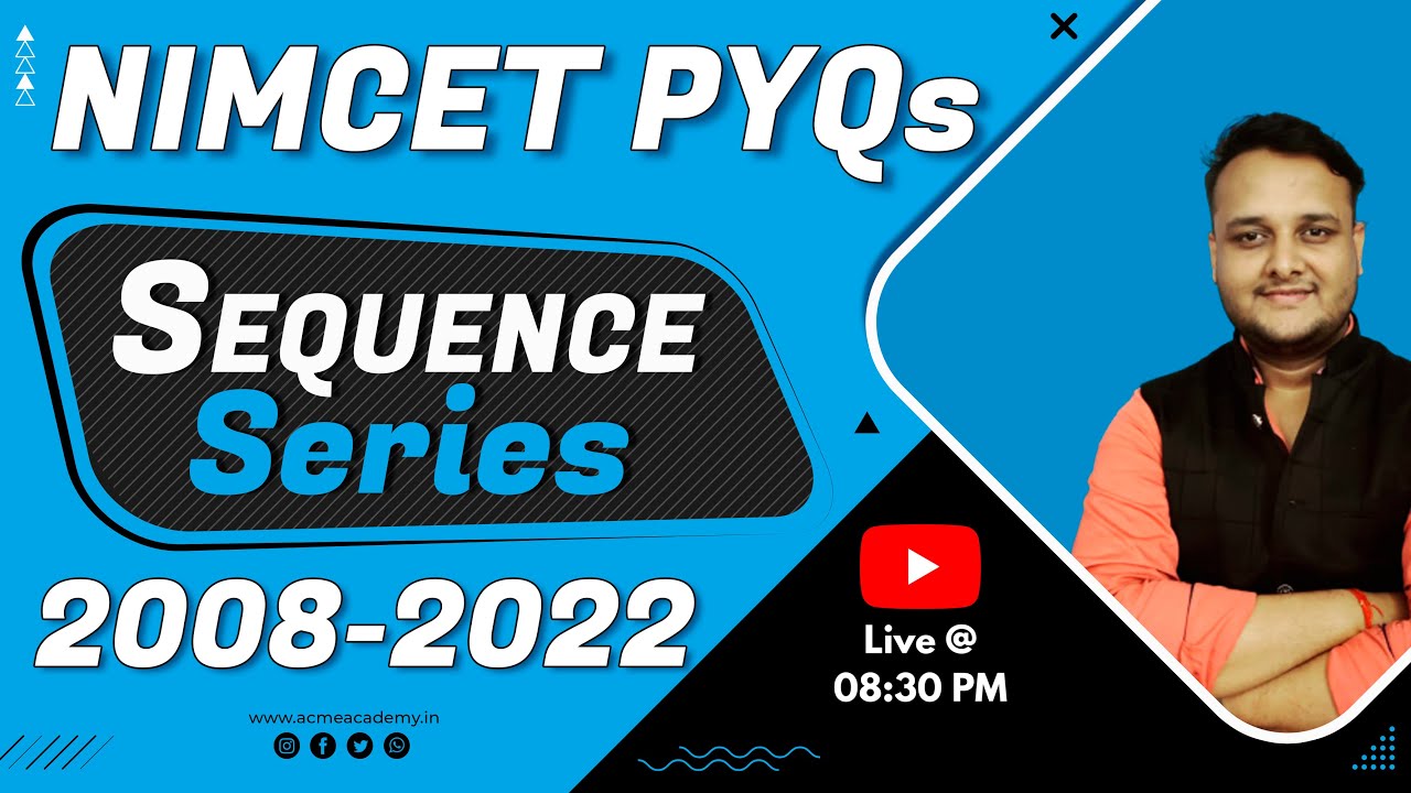 🔥Sequence Series NIMCET PYQs From 2008-2022🔥 ||  Short-Tricks Solution || #nimcet #cuet #mca #iitjee