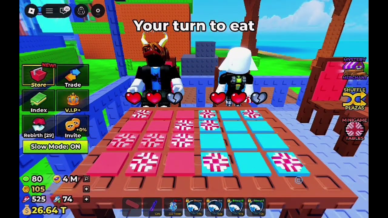 Playing the new minigame in etfb ll (I got Martino for free!)