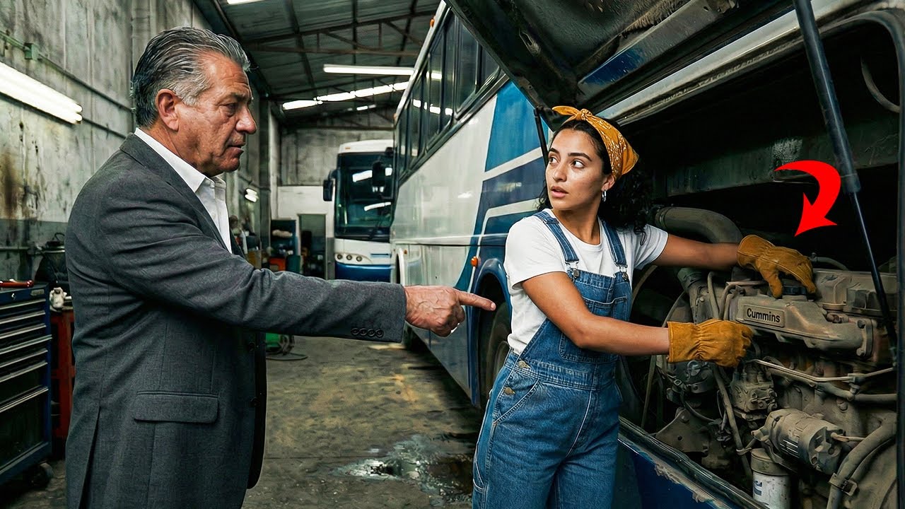 “¡ESTE AUTOBÚS NO ARRANCA HACE 5 AÑOS!” dijo el dueño… la mecánica halló la falla oculta