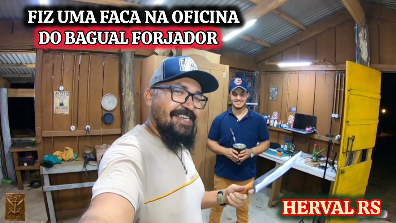 FIZ UMA FACA NA OFICINA DE OUTRO CUTELEIRO, EXPERIÊNCIA BACANA.