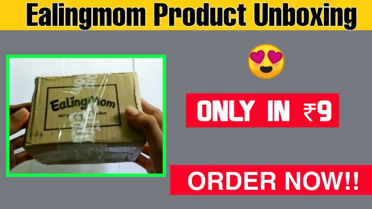Ealingmom ₹9 Product Unboxing | Ealingmom Free Shopping | Free earning tech