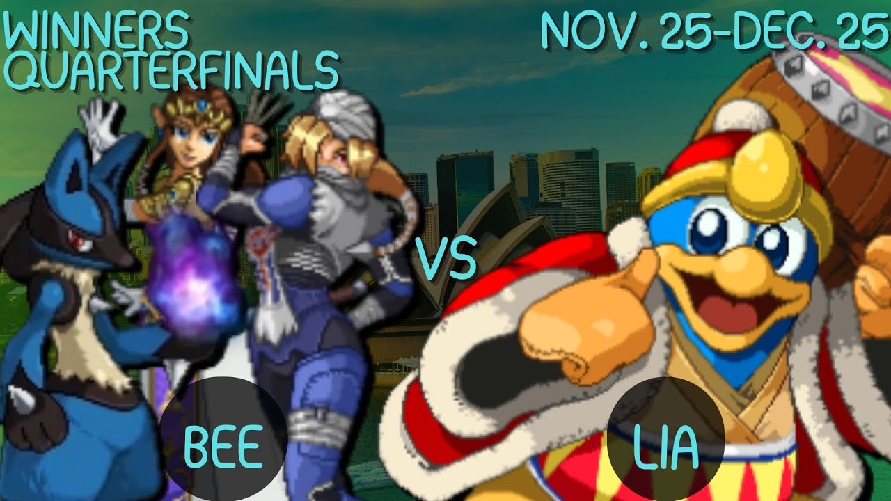 Bee (Lucario, Sheik/Zelda) vs. lia (DDD) - Winner's Quarterfinals - ANZ SSF2 Summit