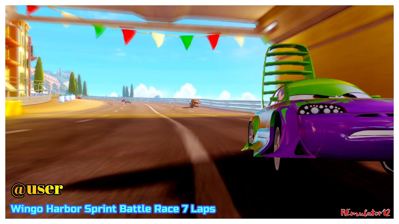 Cars 2 The Video Game | Wingo - Battle Race | Harbor Sprint 7 Laps