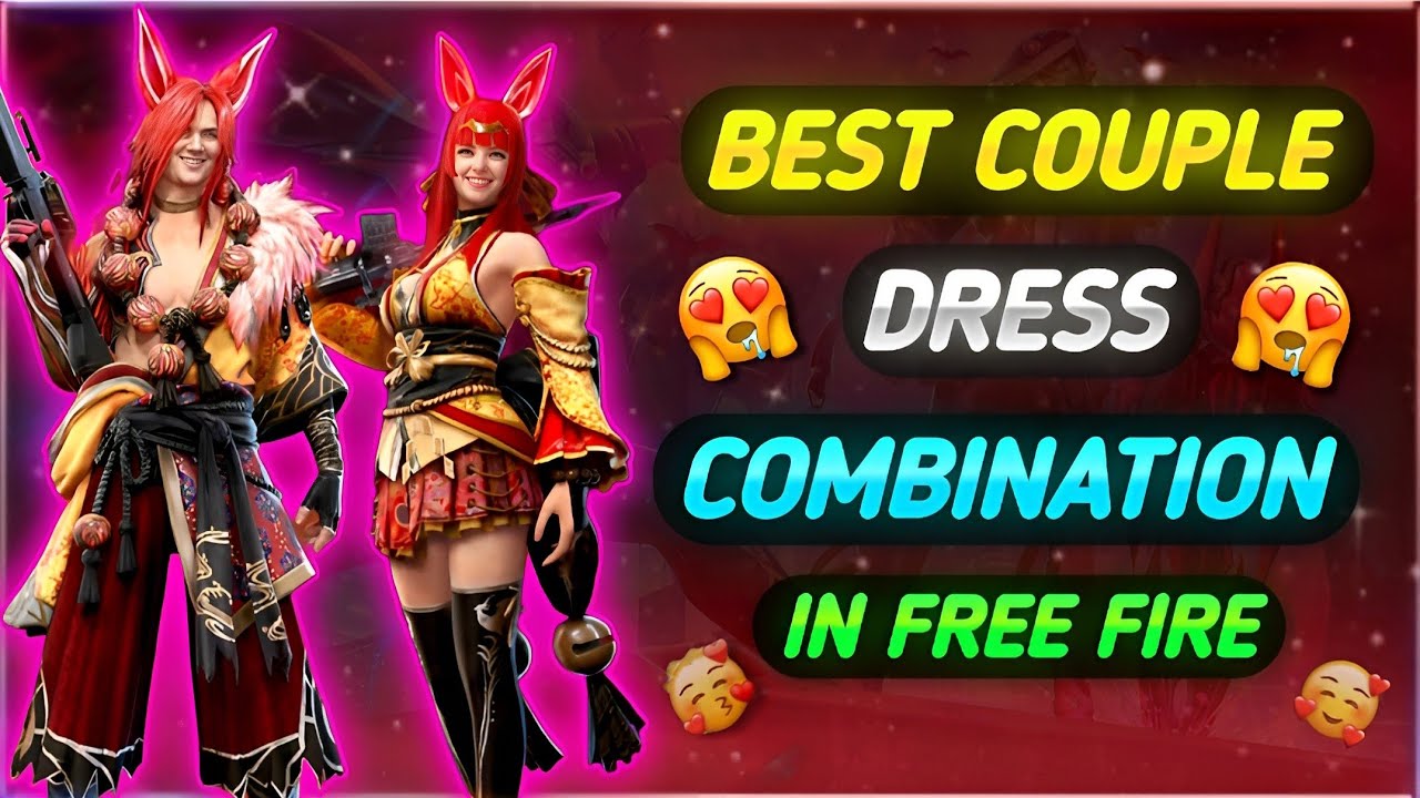TOP 5 COUPLE DRESS COMBINATION IN FREE FIRE 😍 | DUO DRESS COMBINATION IN FREE FIRE | PART - 2 .