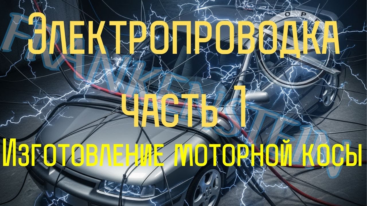 OPEL CALIBRA FRANKENSTEIN RWD. Начало изготовления электропроводки.